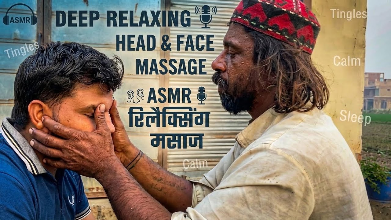 ASMR || DEEP RELAXING HEAD & FACE MASSAGE | BENGALI MASTER IN ACTION | INSTANT RELAXATION MIND 