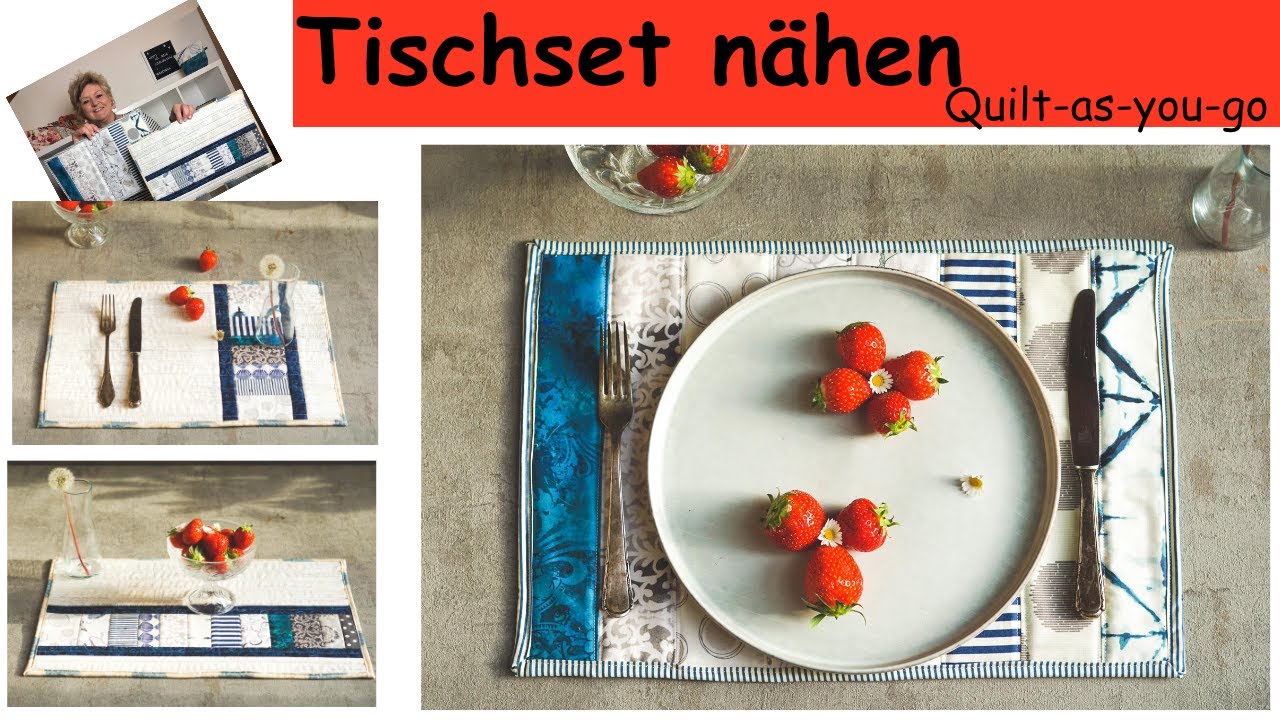Tischset aus Stoffresten nähen, einfach und schnell