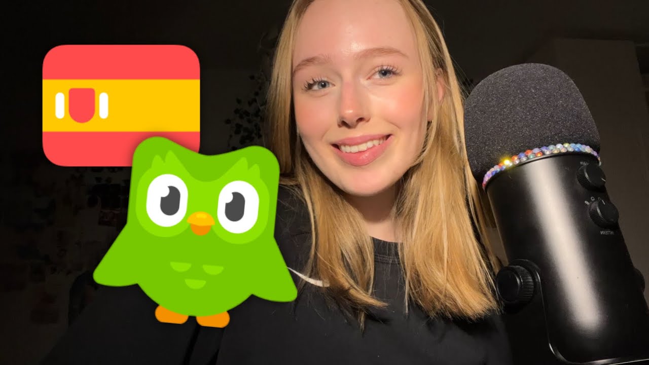 ASMR en español | learning spanish with duolingo! 🇪🇸
