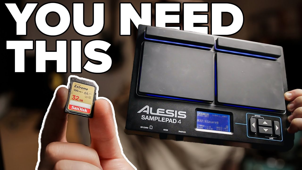 Как импортировать сэмплы в Alesis SamplePad 4