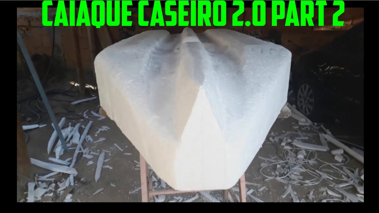 Caiaque de isopor mais barato para fazer nova técnica parte 2