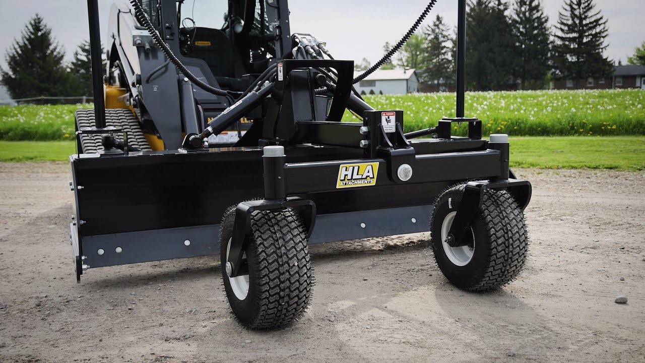 HLA Attachments - Skidsteer Laser Grader Walkaround