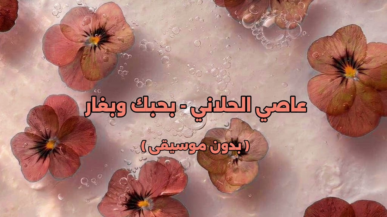 عاصي الحلاني - بحبك وبغار ( بدون موسيقى )