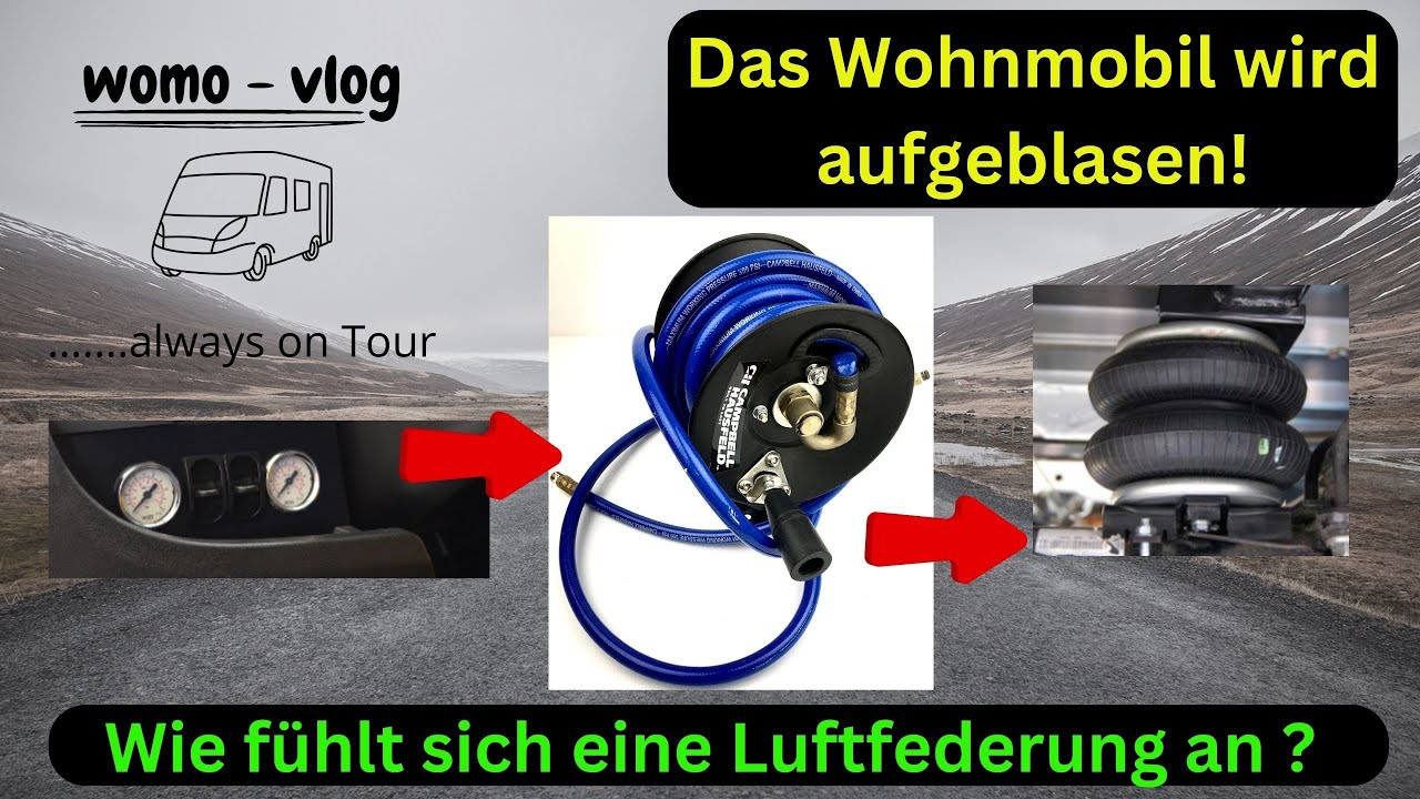 Luftfederung im Wohnmobil, verstärkte Federen vorne erste Fahrt, erste Eindrücke. Bringt es so viel?