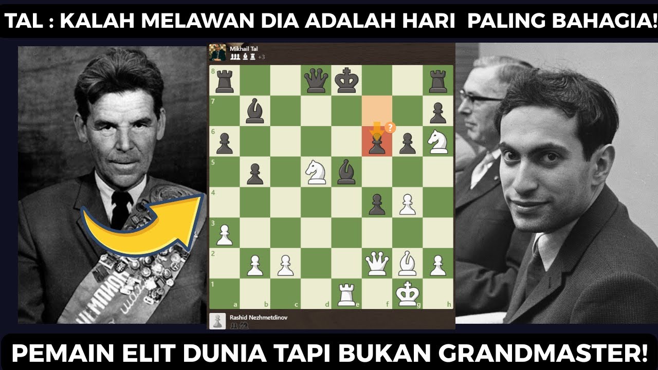 Rashid Nezhmetdinov vs Mikhail Tal || Game Klasik Catur Paling Memukau!