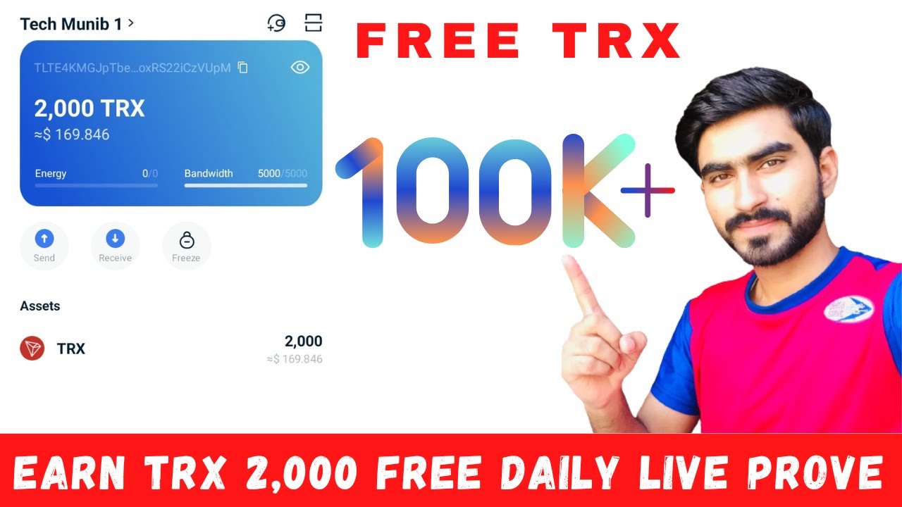 2000 FREE TRX (TRON) EVERY DAY | Free TRX (TRON) Mining Site | Earn trx Just By Making Account
