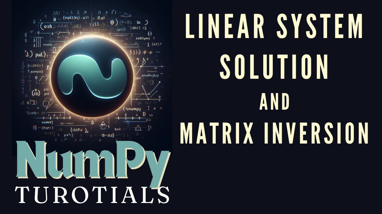 How to Solve a  Linear System of Simultaneous Equations | NumPy Tutorials