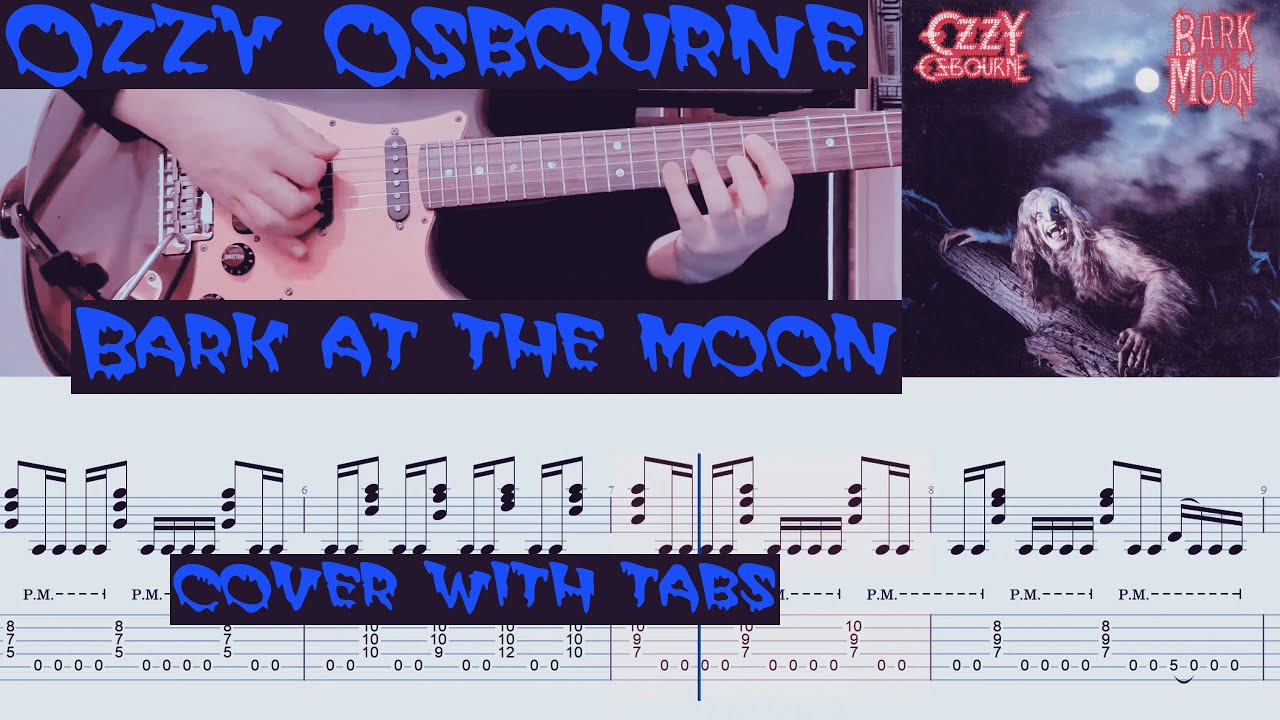 🔴Ozzy Osbourne - Bark at the moon (cover with tabs)