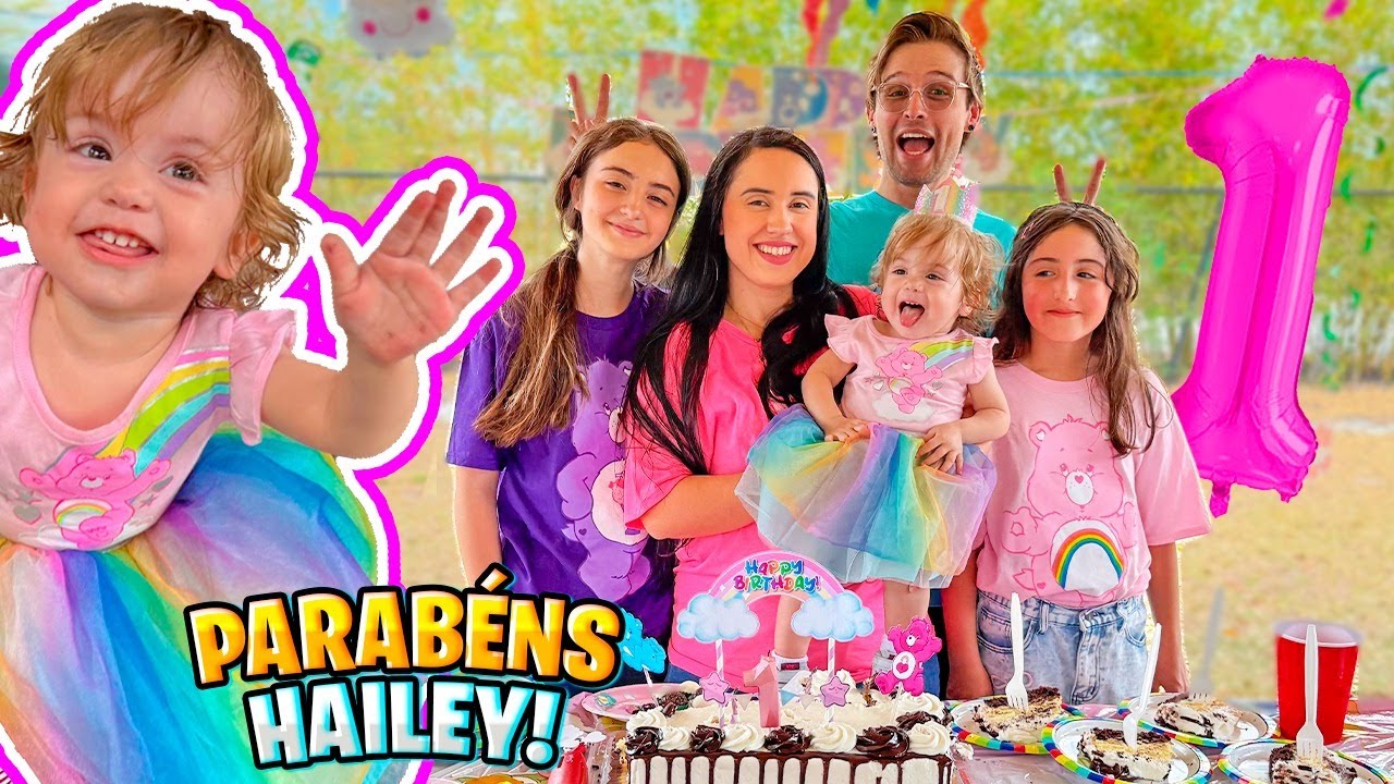 FESTA de ANIVERSÁRIO da HAILEY de 1 ANO no PARQUINHO!