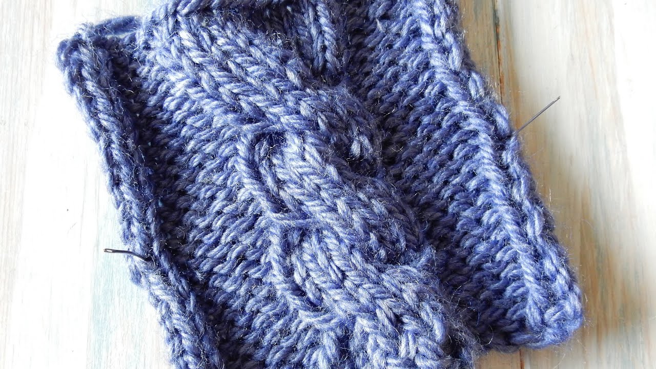 How to Cable in Knitting - Simple Chunky Cable