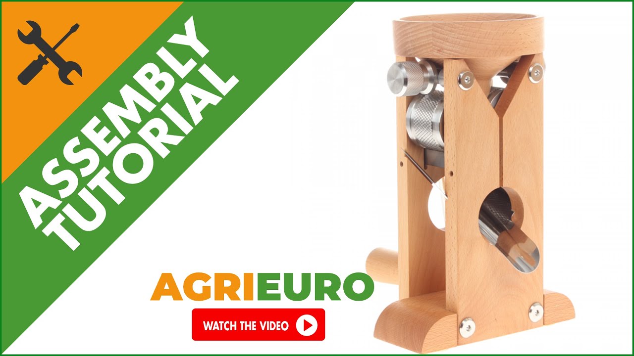 Schnitzer Campo Tabletop Manual Grain Flaker in Beechwood - Assembly tutorial