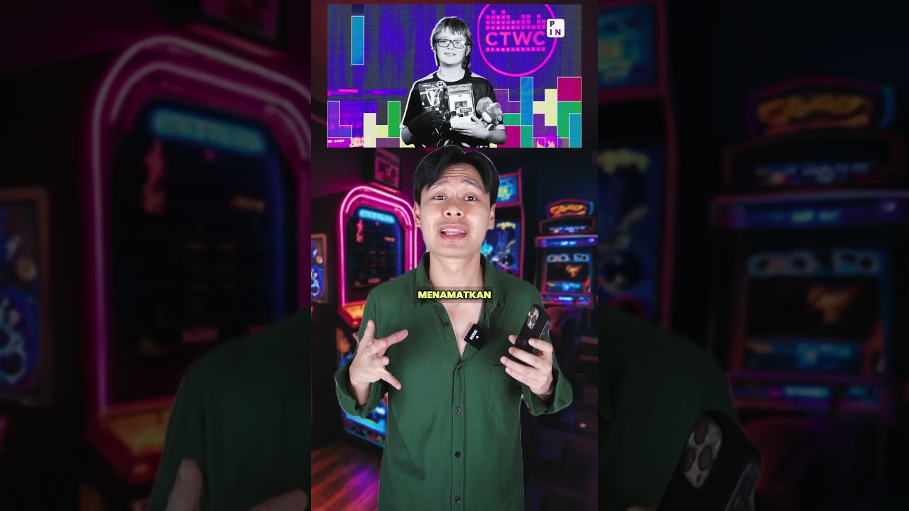 bagaimana bocah ini menamatkan game tetris?