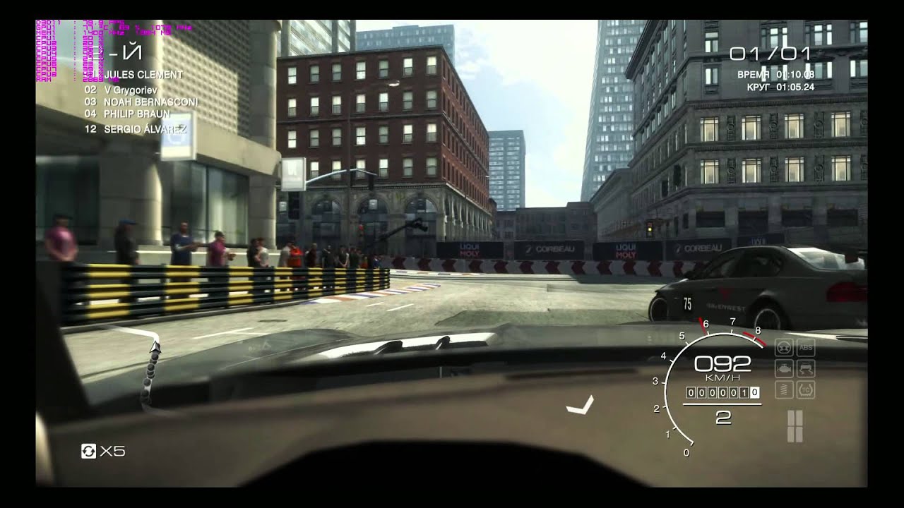 GRID Autosport Test Sapphire Tri-X r9 290X  1080p Max set. 8MSAA