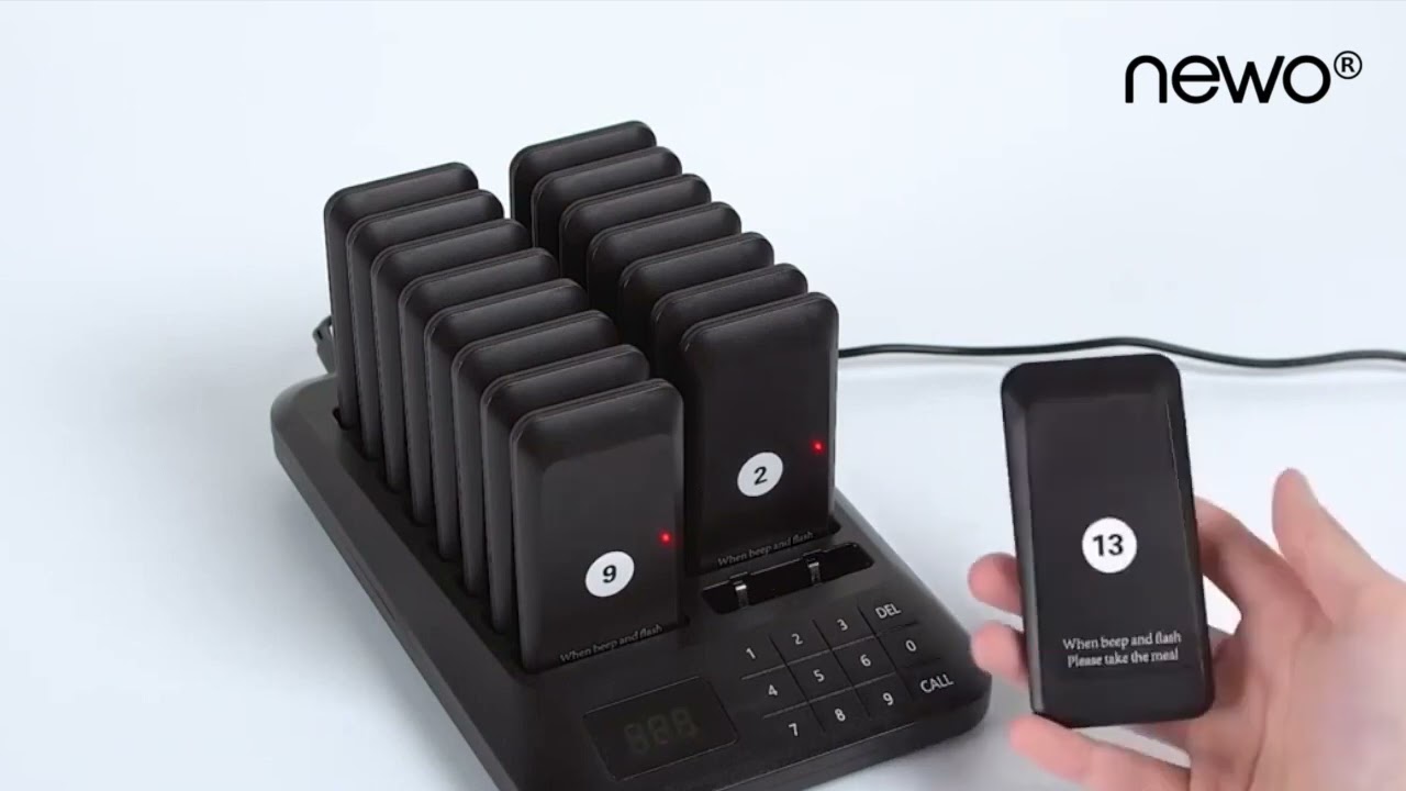Llamador localizador inalámbrico pedidos restaurants pager