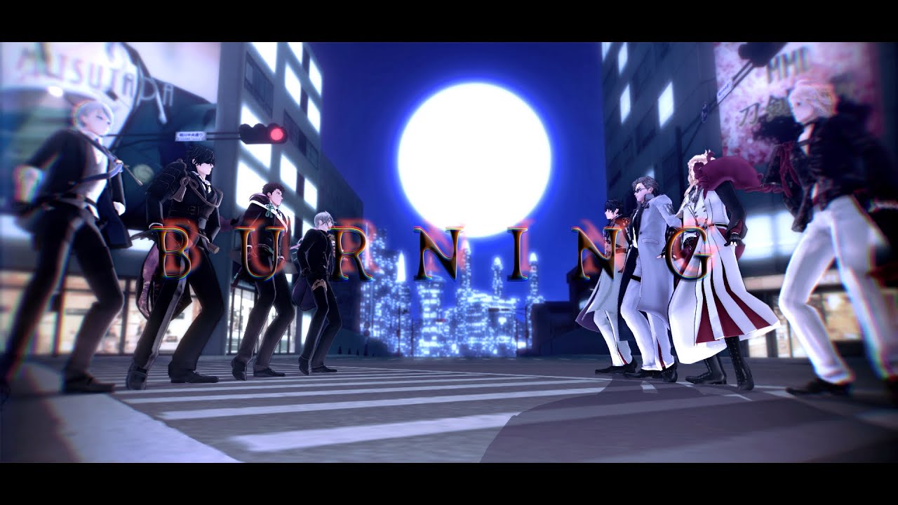 【MMD刀剣乱舞】長船一文字8振でBURNING【燭台切他】