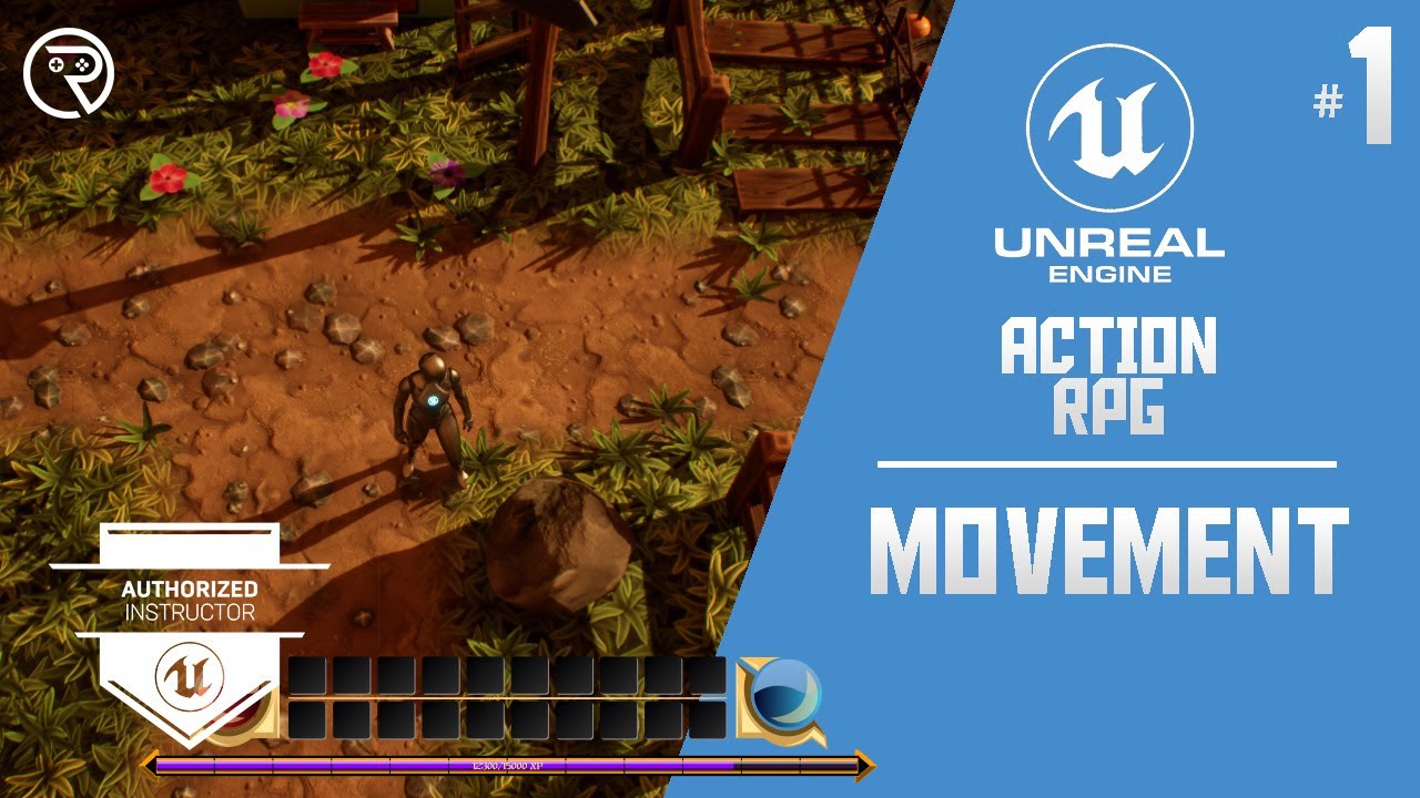 Обучающее видео по Unreal Engine 5 — Action RPG, часть 1: Передвижение