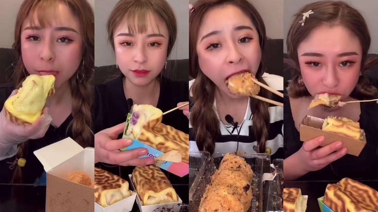 [ASMR] 乔妹's CREAMY MEAT FLOSS & TIGER SKIN DESSERTS compilation #2 || *CREAMY SAUCE SERIES (酱多多系列)
