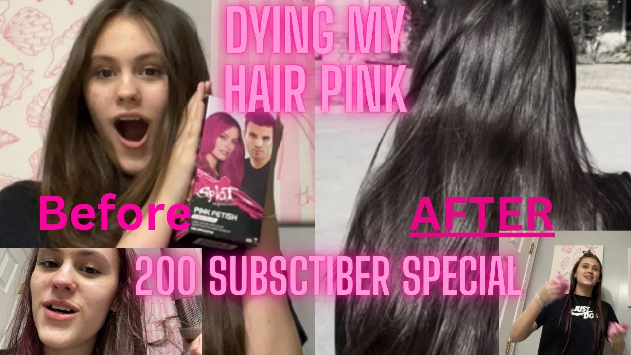 200 SUBSCRIBERS SPECIAL | DYING MY HAIR PINK ( chaotic ) ￼