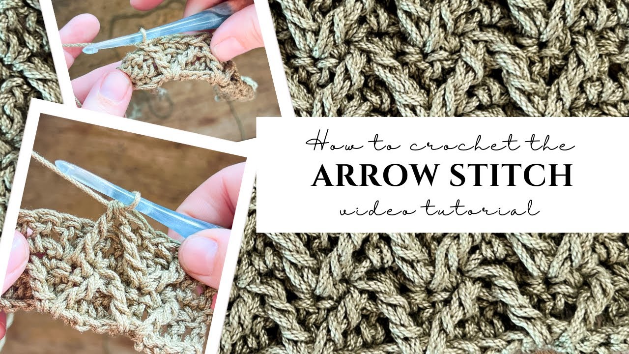 Arrow Crochet Stitch Tutorial | Front Post Treble Crochet