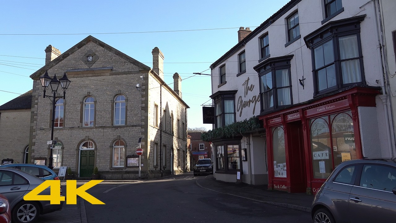 Kirton in Lindsey Walk: Town Centre【4K】