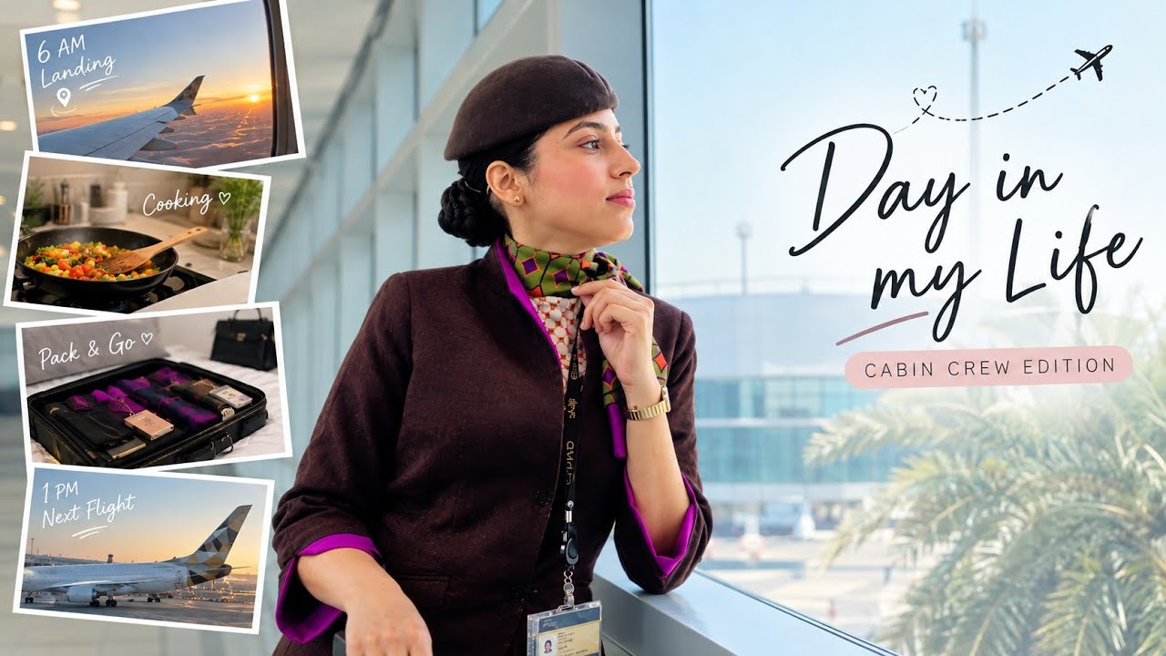 A most unfiltered day as a cabin crew in ETIHAD AIRWAYS ✈️🩷