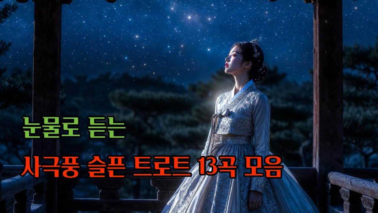 가슴 시리게 애절한 사극풍 슬픈 트로트 13곡 모음 #트로트 #k-trot #감성트로트 #애절한노래 #슬픈노래 #슬픈트로트 #트로트모음 #1시간연속듣기