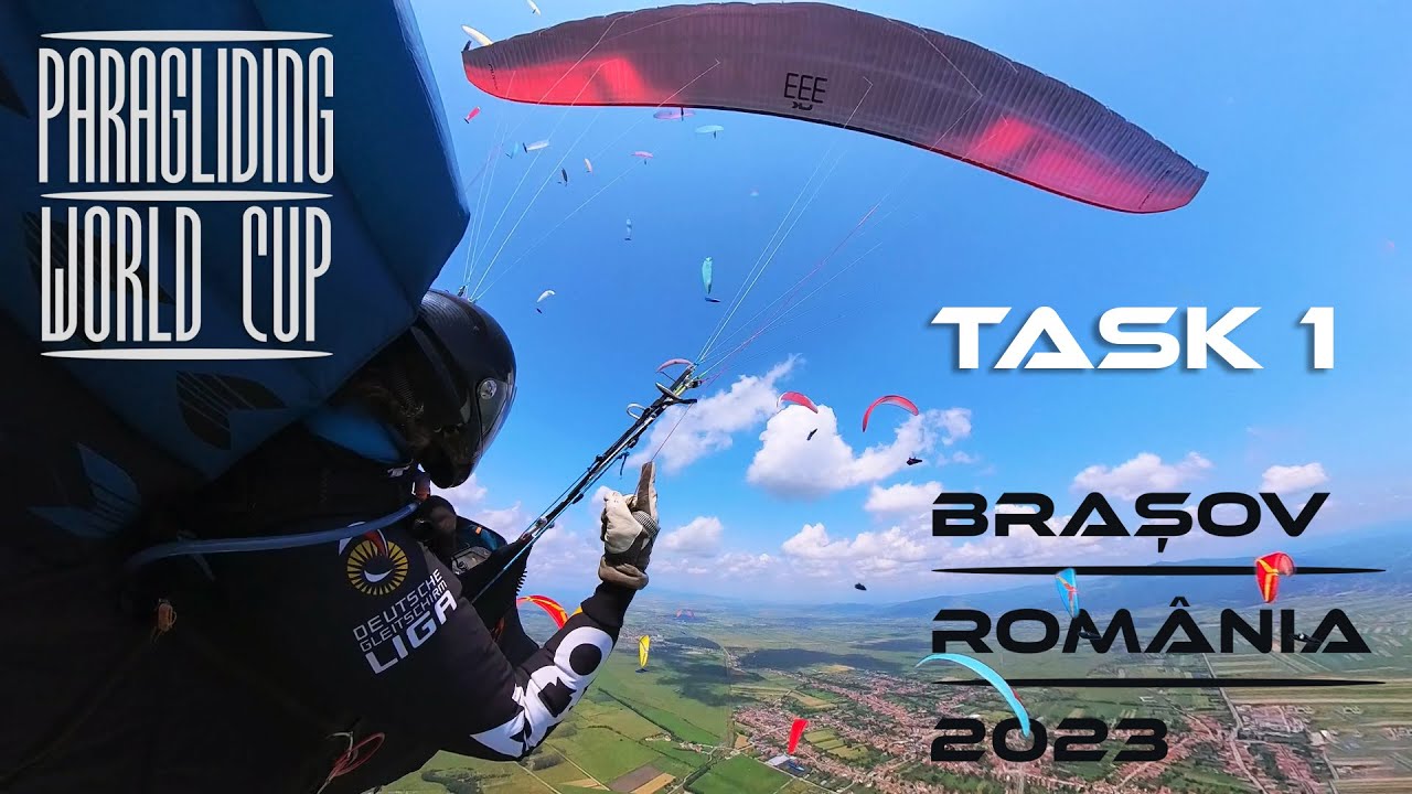Paragliding World Cup  - Task 1 - Brasov, Romania