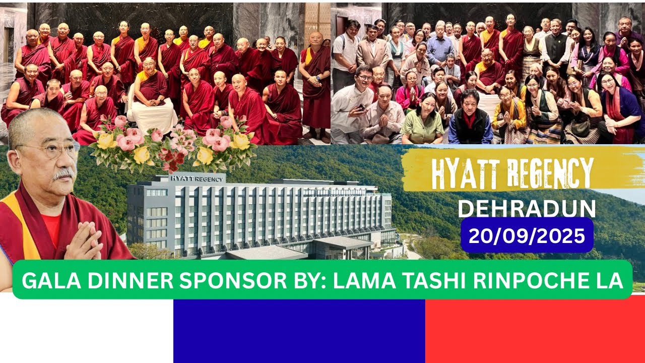 Gala Dinner Sponsor by Lama Tashi Rinpoche la / #hyattregency 