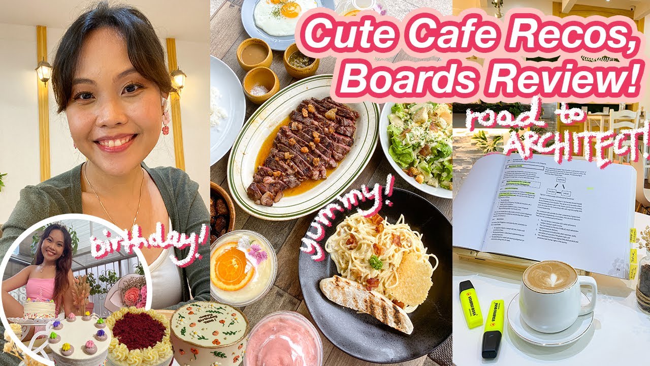 How I Studied For the Architecture Board Exams! Cafe Hopping & Road to Architecture Licensure Exams!