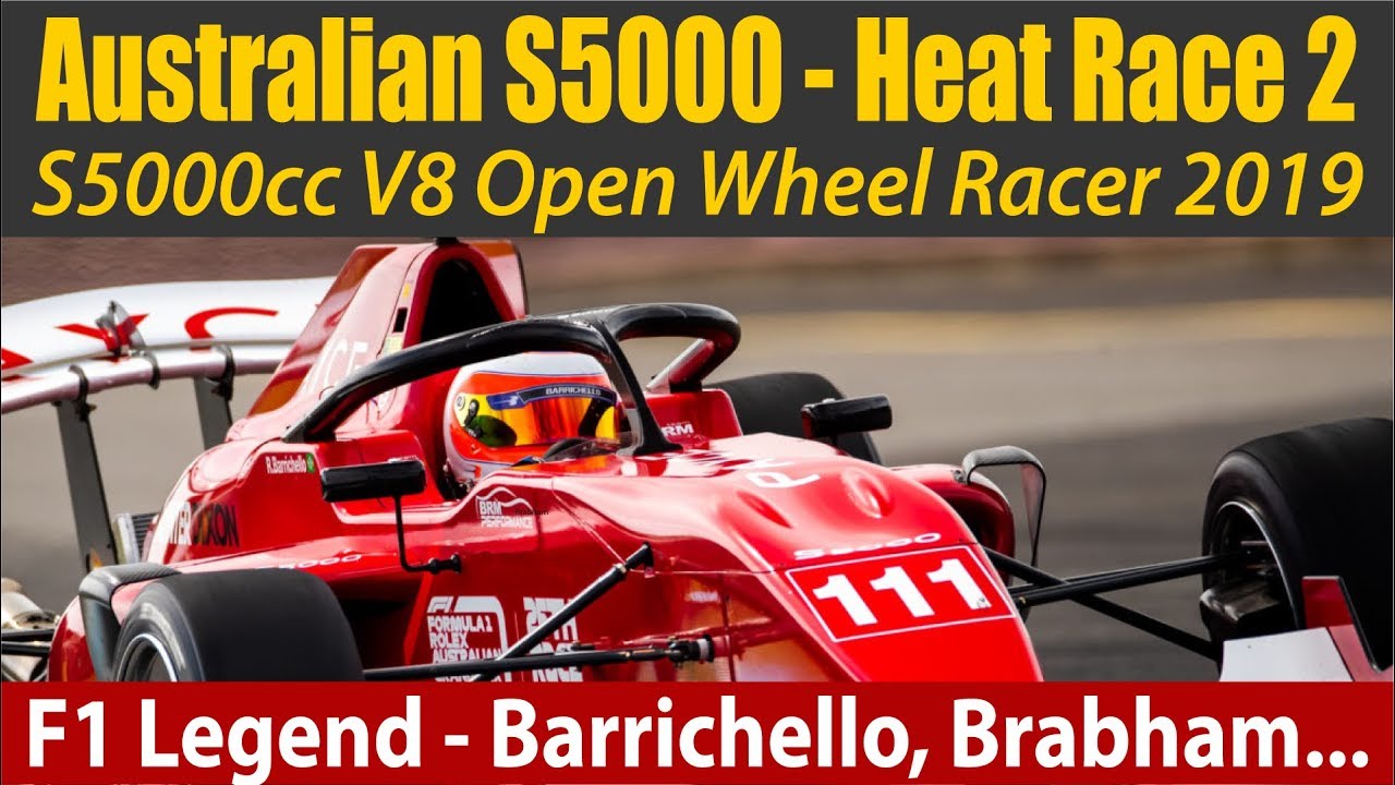 S5000 Heat 2, Australian Open Wheel V8's & Rubens Barrichello