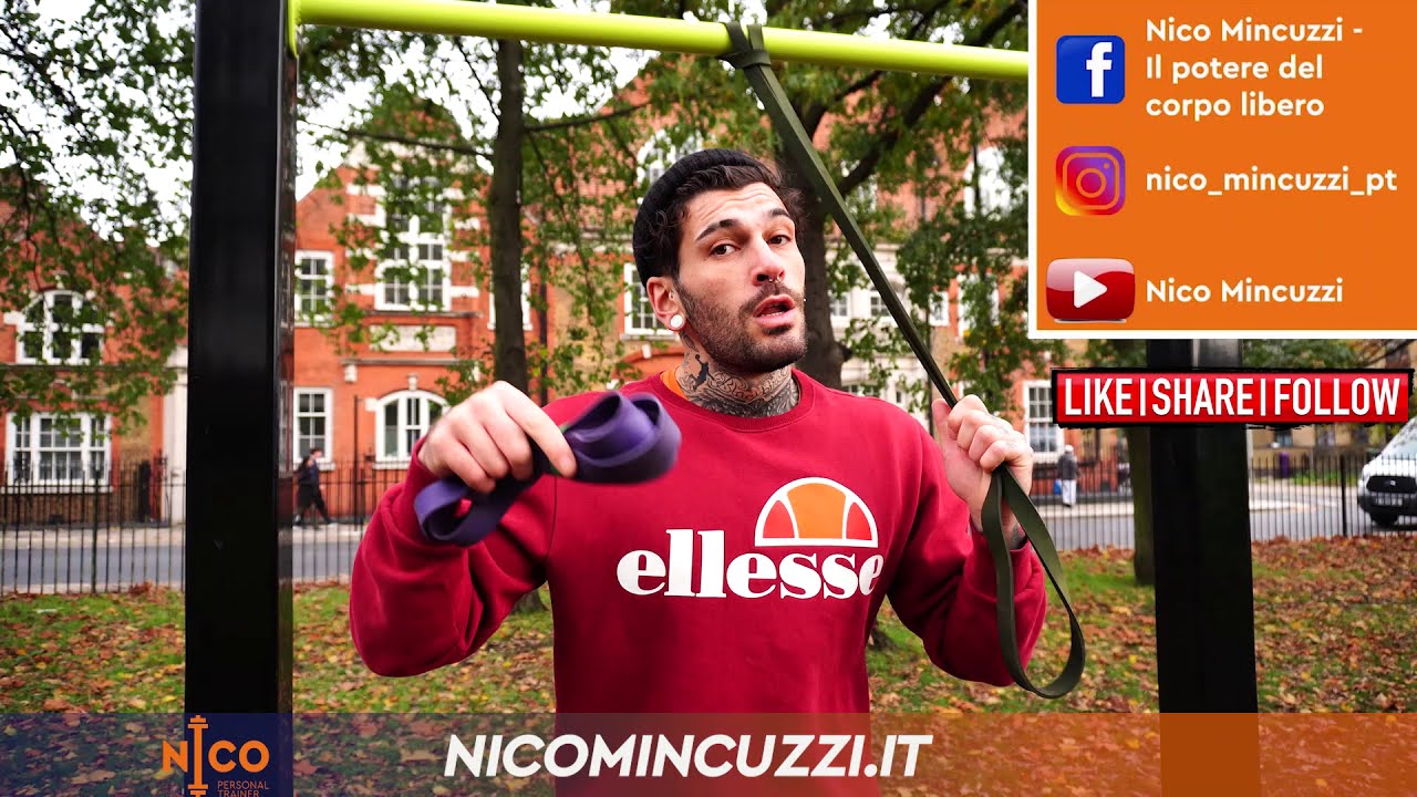 Trazioni alla sbarra con LOOP BANDS - NicoMincuzzi.it