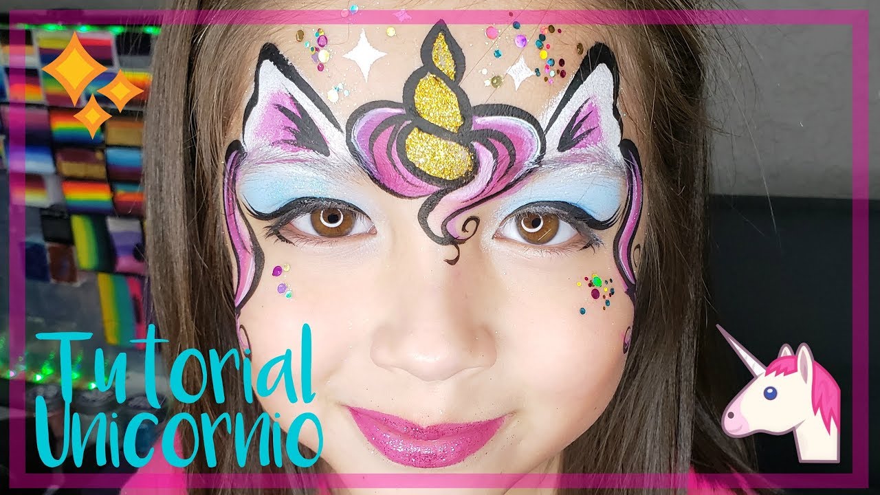 PINTACARITAS TUTORIAL DE UNICORNIO | Face painting Unicorn Desing