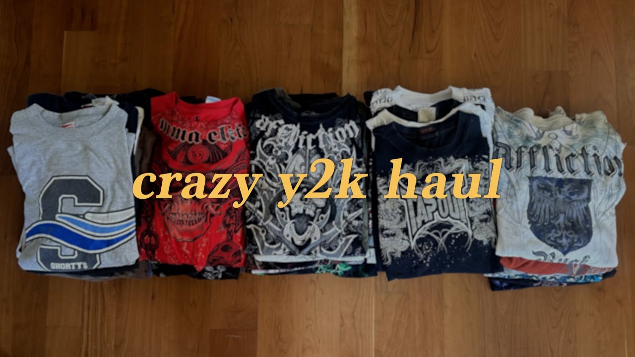 found a huge haul of crazy y2k clothing..