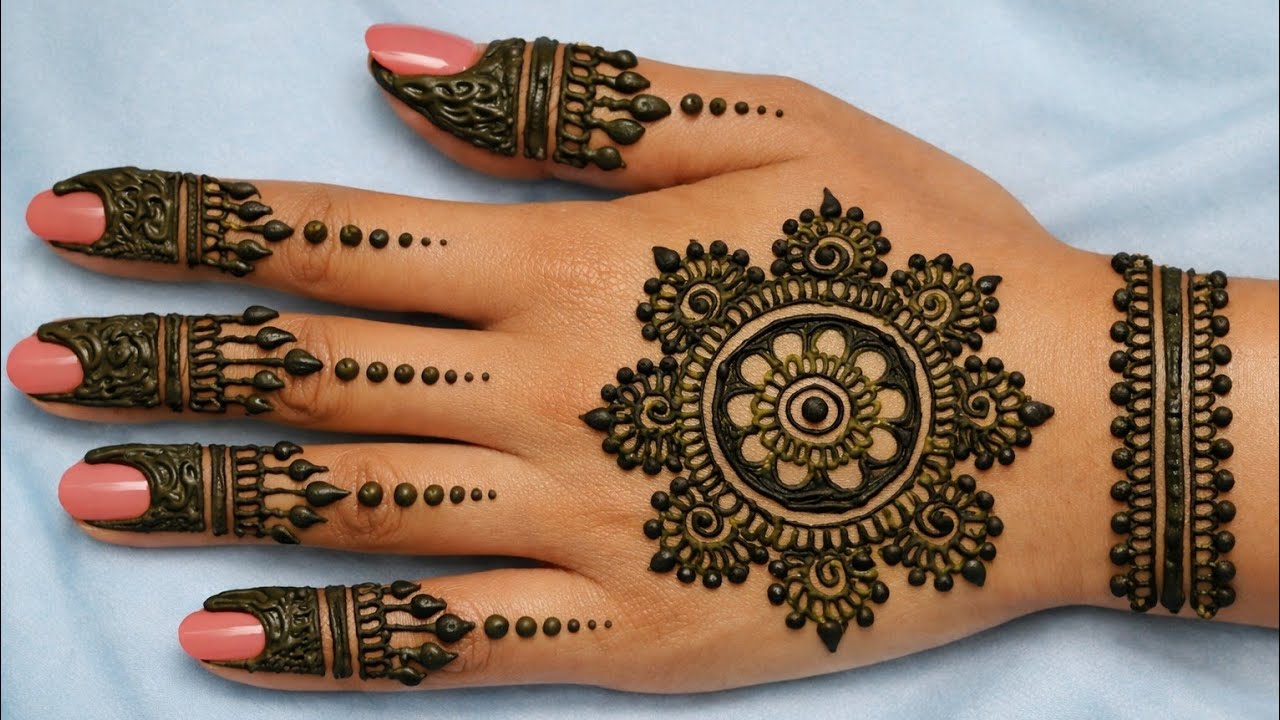 Simple Round Mehndi Design | Beautiful Back Hand Mehndi | Easy Mehndi Design 2026