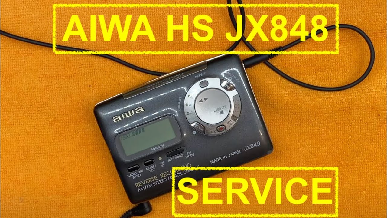 AIWA HS-JX848 walkman - cassette player repair fix #diy #repair #japan E0096