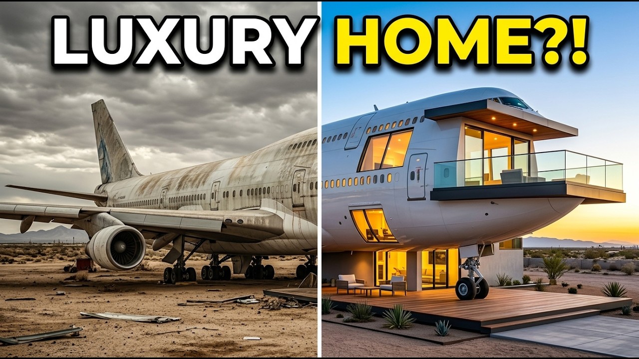 Abandoned Boeing 747 Transformed Into a Luxury Home | Full Build