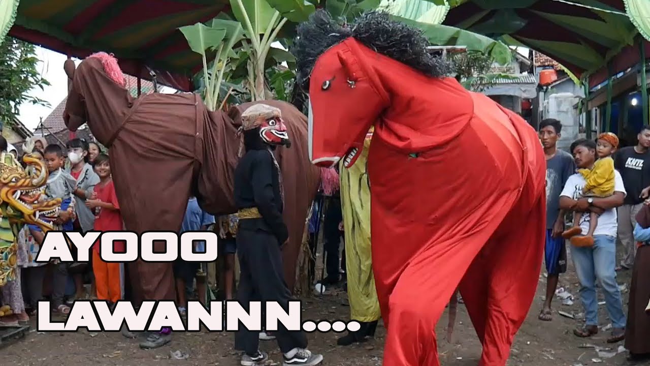 MACAN KUDA MERAH TARUNGAN ~ BUROK CINTA NADA BUDAYA SHOW KARANGBALE 18/06/2022