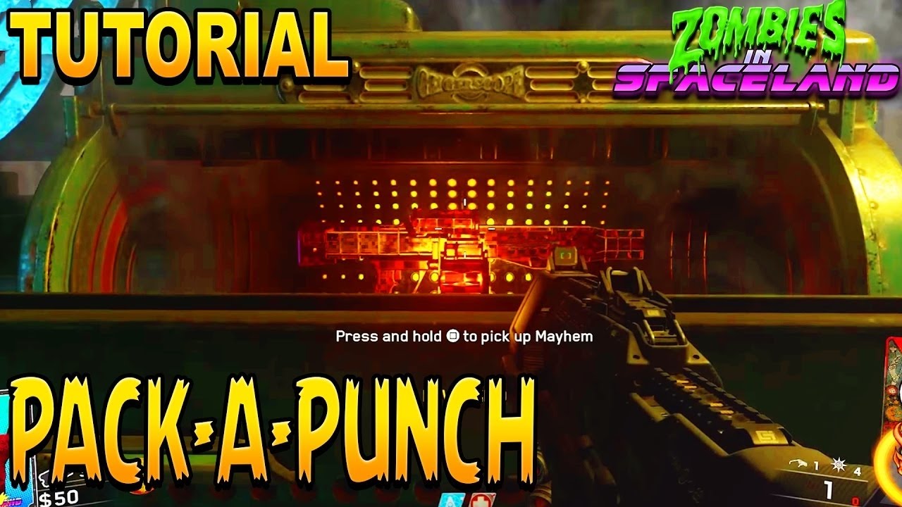TUTORIAL COME ATTIVARE PORTALE PER IL PACK A PUNCH ZOMBIE IN SPACELAND CALL OF DUTY INFINITE WARFARE