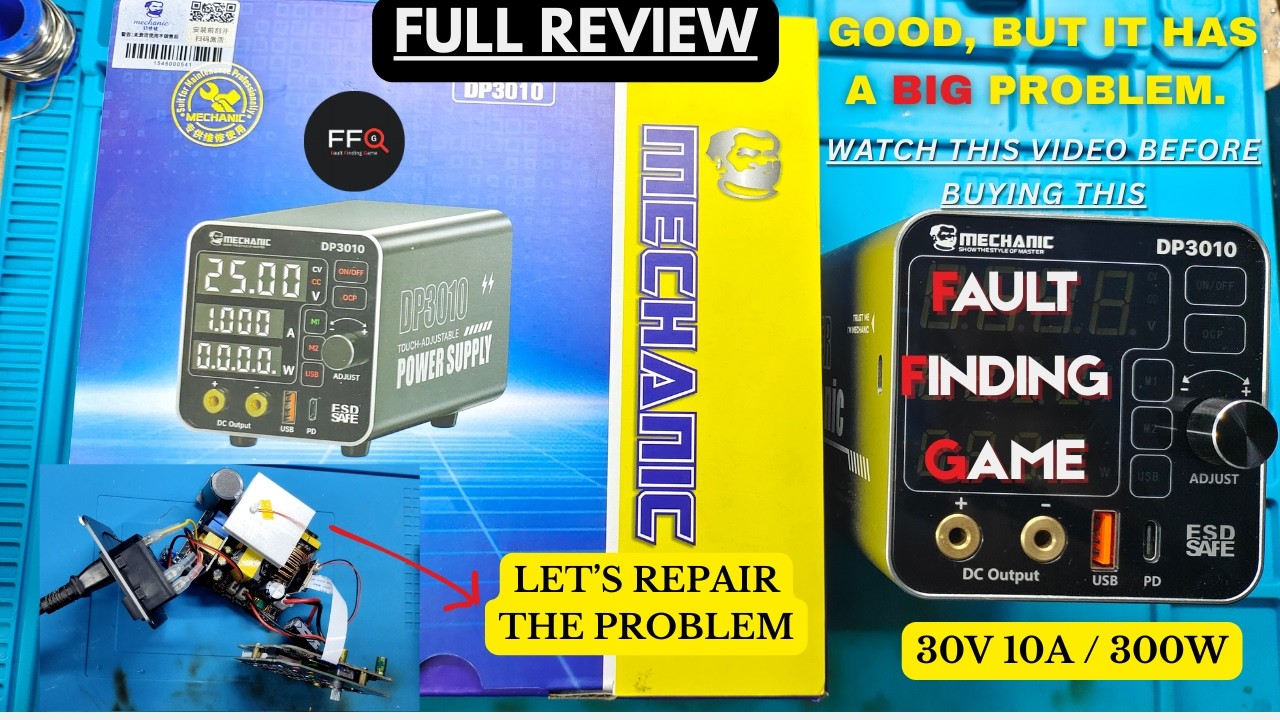 MECHANIC DP3010 SMPS-BASED POWER SUPPLY REVIEW AND REPAIR | IT HAS A VERY BIG PROBLEM | 30V 10A #dc