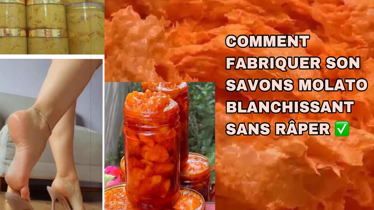 COMMENT FABRIQUER SON SAVONS MOLATO BLANCHISSANT SANS RÂPER ✅🤗