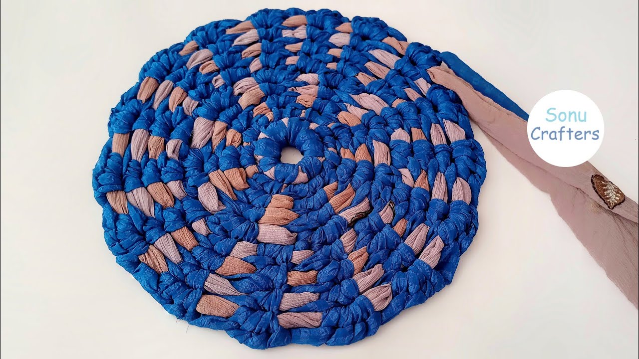 Gol paidan bnane ka tarika, How to make beautiful doormat, Sonu Crafters 🌸🧷