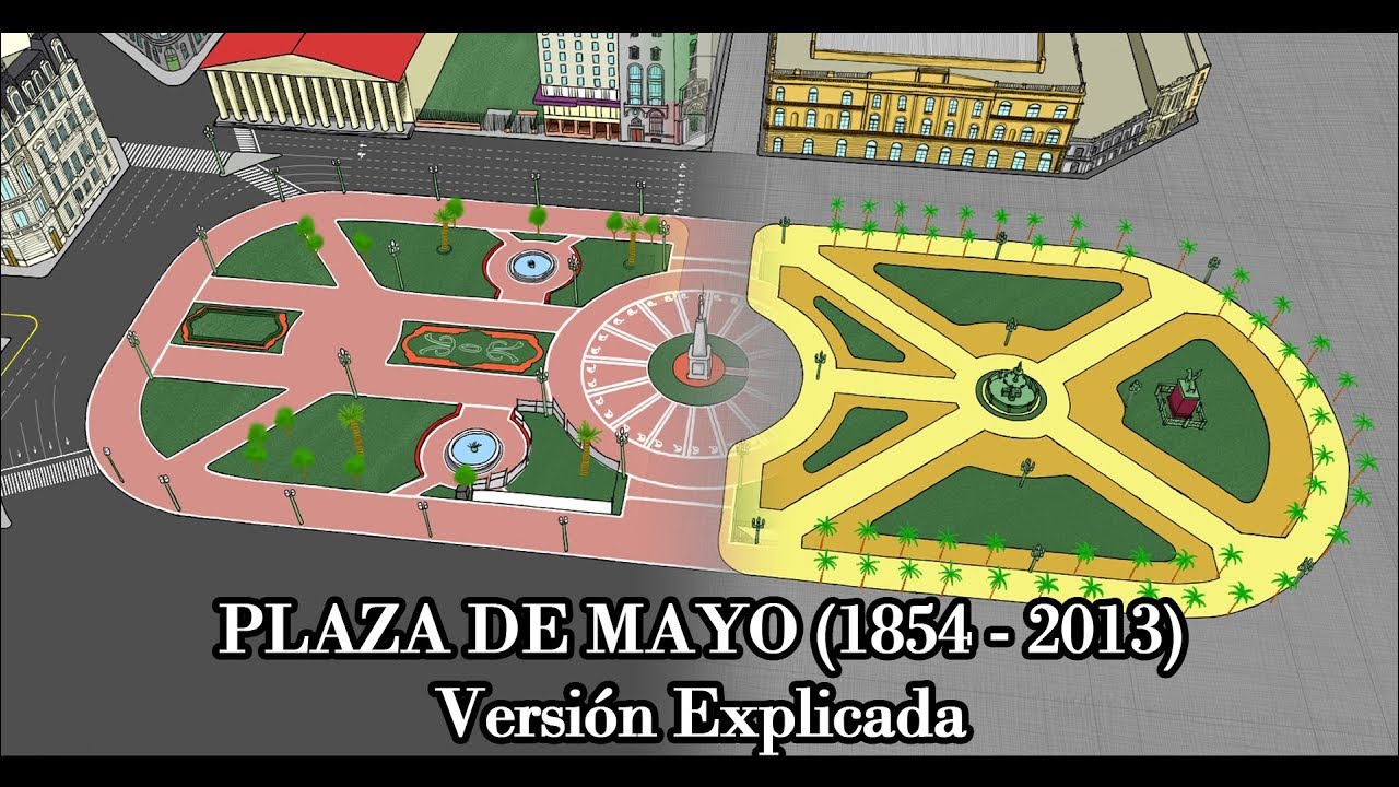 Evolución de la Plaza de Mayo (1854 - 2013)