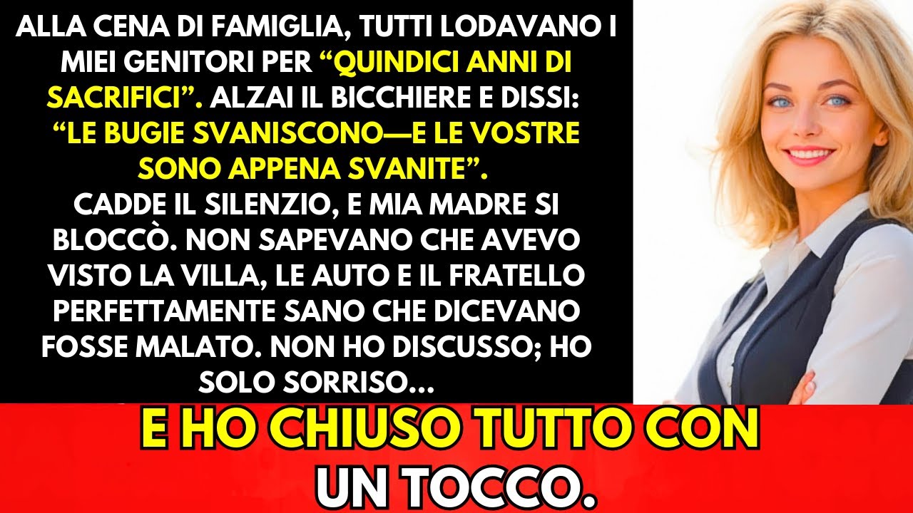 Alla Cena Di Famiglia Lodavano Il “Sacrificio” Dei Miei—Io Sorrisi E Premetti