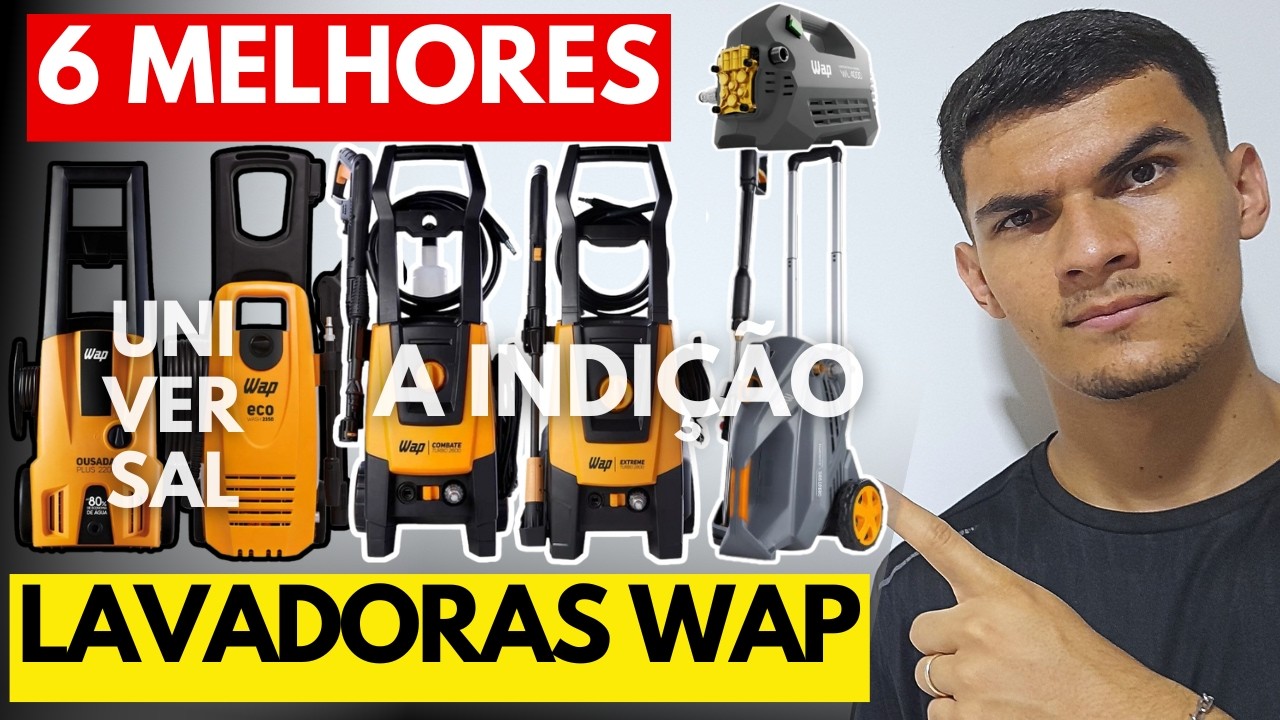 Top 6 MELHORES Lavadoras de Alta Pressão WAP | Motor Universal e Motor Indução