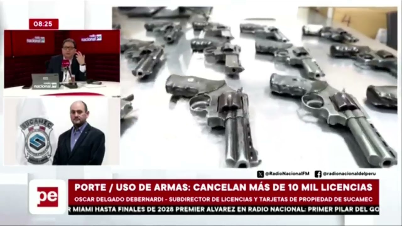 Radio Nacional: Sucamec cancela m&aacute;s de 10 mil licencias para el porte y uso de armas
