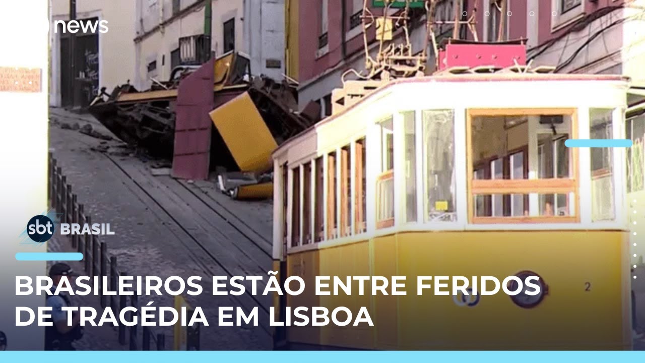 Sobe número de mortos em acidente com bondinho em Lisboa; 3 brasileiros feridos | #SBTBrasil