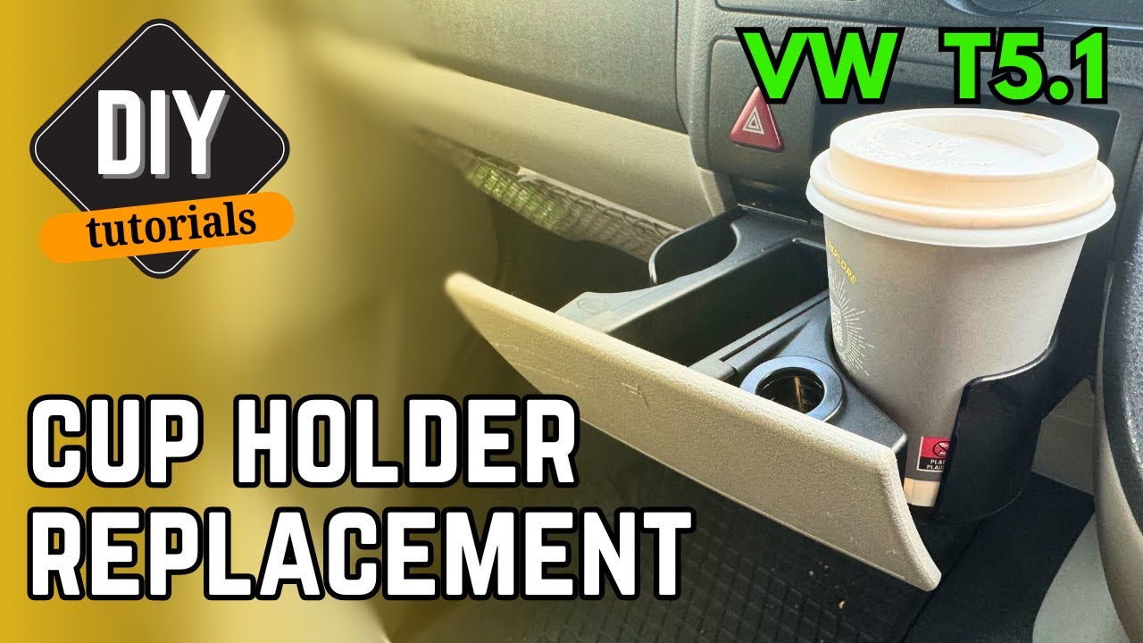 VW Transporter CUP HOLDER replacement tutorial