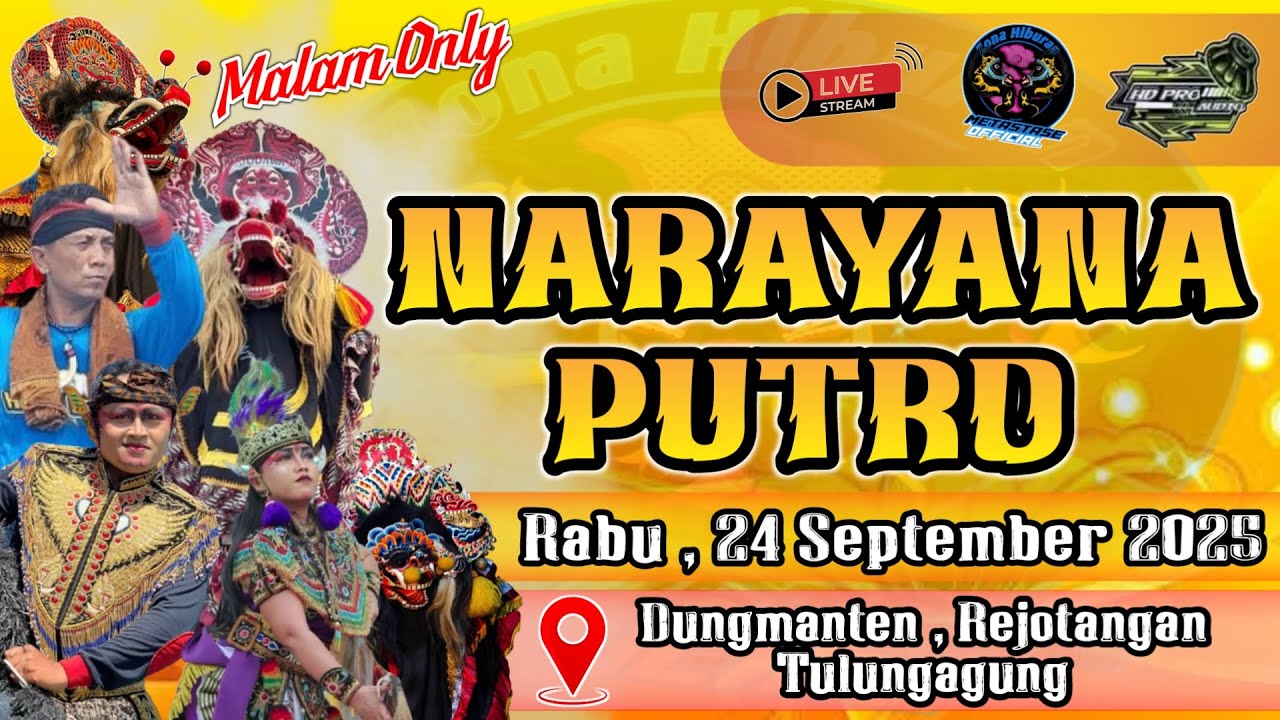 Live jaranan hari ini NARAYANA PUTRO di Dungmanten Rejotangan Tulungagung feat HD Pro Audio