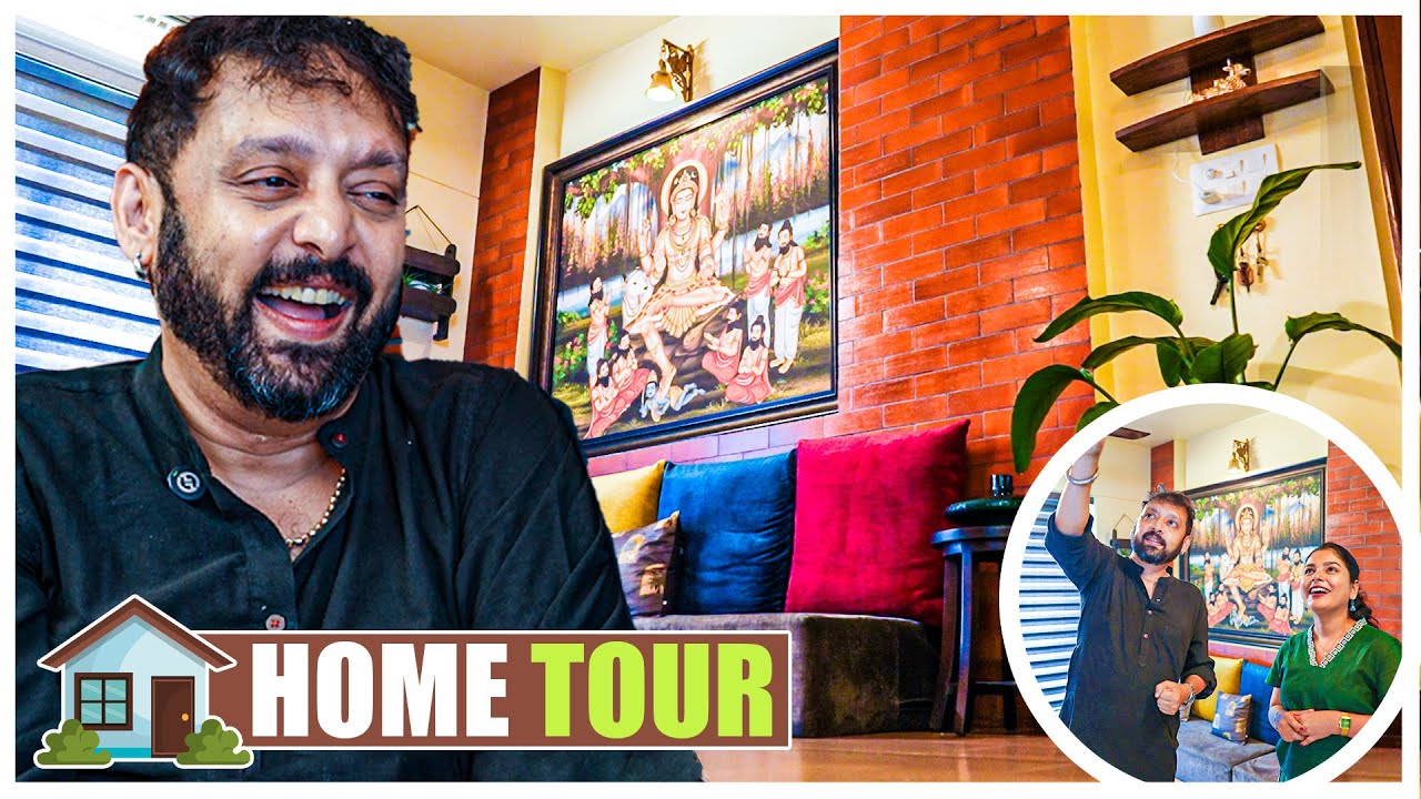 സ്വർണ്ണപട്ടുനൂലിൽ ചെയ്ത വെങ്കടാചലപതി😱 | ANOOP SANKAR | HOME TOUR