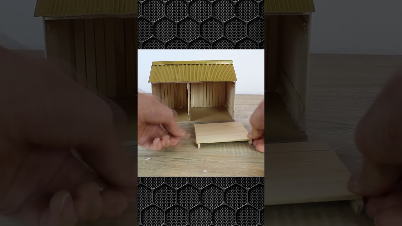 How to build miniature garage #shorts #DIY